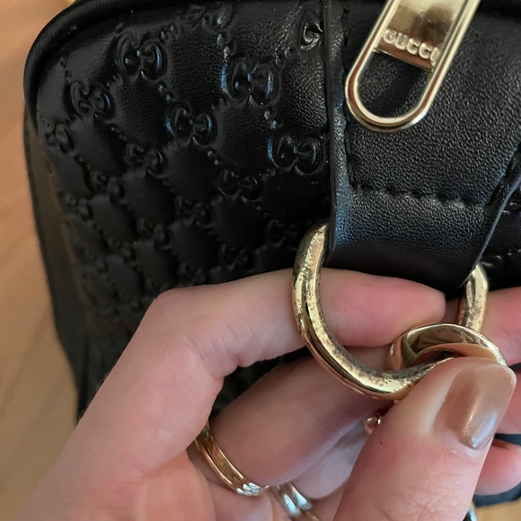 Black Top Handle Crossbody Carryon Bag - Picture 11 of 13